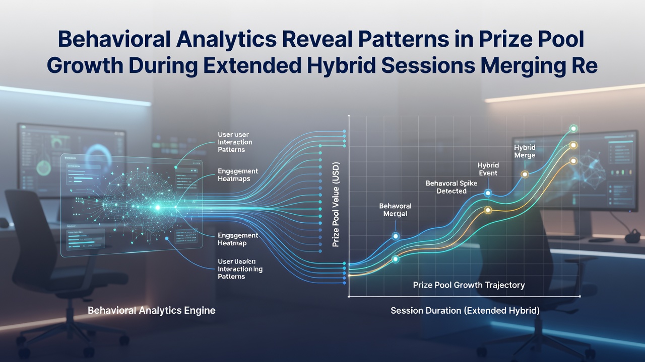 Graph illustrating prize pool growth curves during extended hybrid sessions combining reels and card play