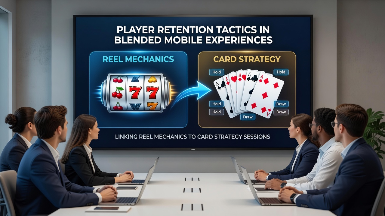 Analytics dashboard illustrating player progression across reel and card features in a mobile app